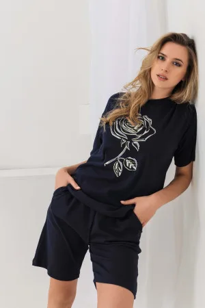 Женский костюм с шортами 21574