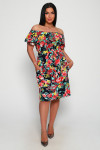 Женское платье 71070 — сарафан в клетку с поясом — фото 4 Женское платье 71070 — сарафан в клетку с поясом