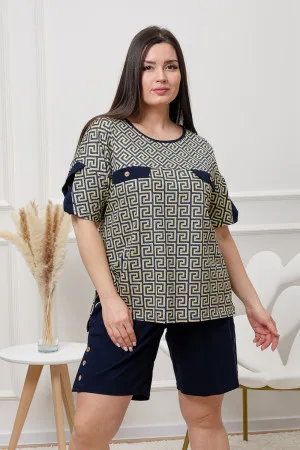 Женский костюм с шортами 8465